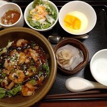 岩ノリと海老のあんかけ炒飯