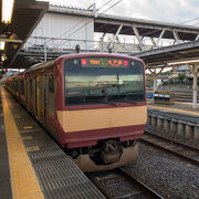 友部駅＝岩瀬駅で「JR水戸線」を利用しました
