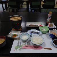 朝食の様子。