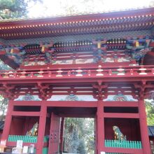 重要文化財の楼門です