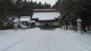 一面雪景色でした