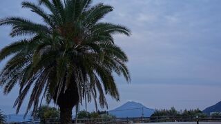 思ったほど桜島はきれいには見えず。