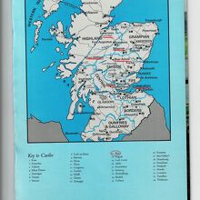 スコットランドの古城群Map