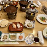 夕食・せんべい汁ときりたんぽが美味しかった