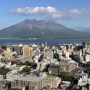 県内各所から見えた桜島