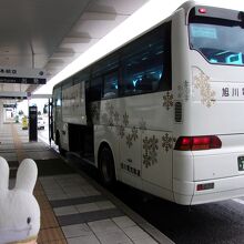 空港にはこのように到着。すぐにカウンターへ行けます。