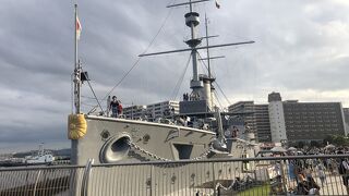 戦艦のある公園