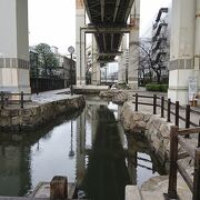 木場の昔の風景を再現