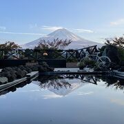 ふじさんデッキからの富士山が絶景です。