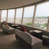 クラブラウンジ、眺め良し