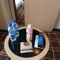 いただいたクッキーとドリンク