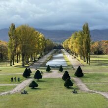 反対側からのテラスからの眺め