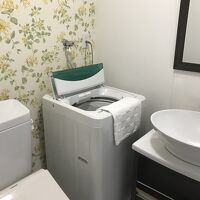 洗濯機が室内なのも便利です