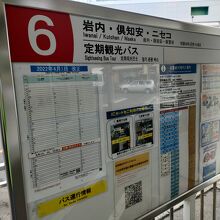 小樽駅前のバス乗り場