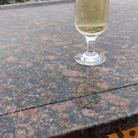 展望テラスには足湯が在ります。アルコールも。