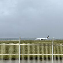 今から離陸。着陸の方が迫力あるかも…