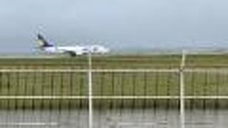 海のコバルトブルーに空のブルー　轟音は迫力あります。