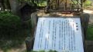 太閤橋近くの平たい岩