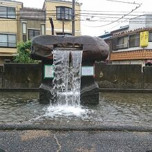 川が流れています