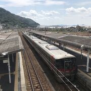 山陽本線糸崎駅：境目