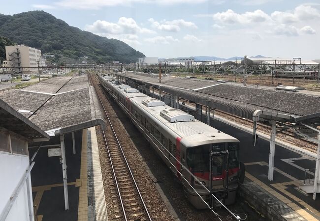 山陽本線糸崎駅：境目