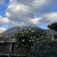 部屋から見える由布岳