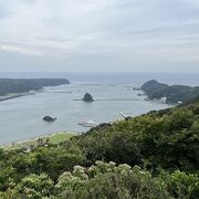 下田湾から伊豆七島までが一望