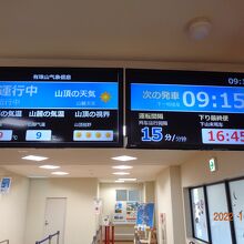 あまり待たないで9：15発に乗れました。