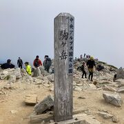 標高2956mある中央アルプスの日本百名山！そして最高峰！