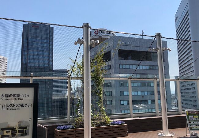 大阪駅の上！