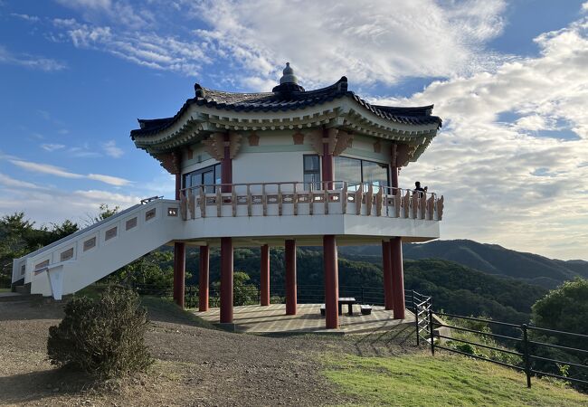 確かに釜山のビルが見えました