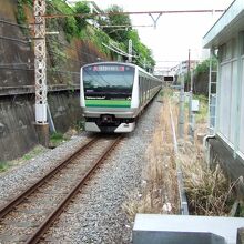 新横浜駅を出た横浜線