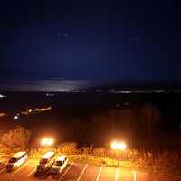 石狩湾方面を望む、夜景も素晴らしいです！