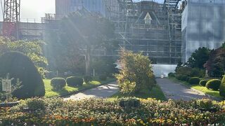 仮設見学施設は延期