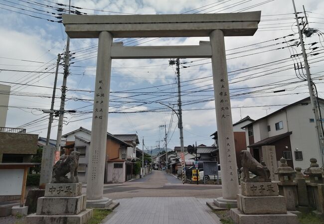 宇多津の町並み