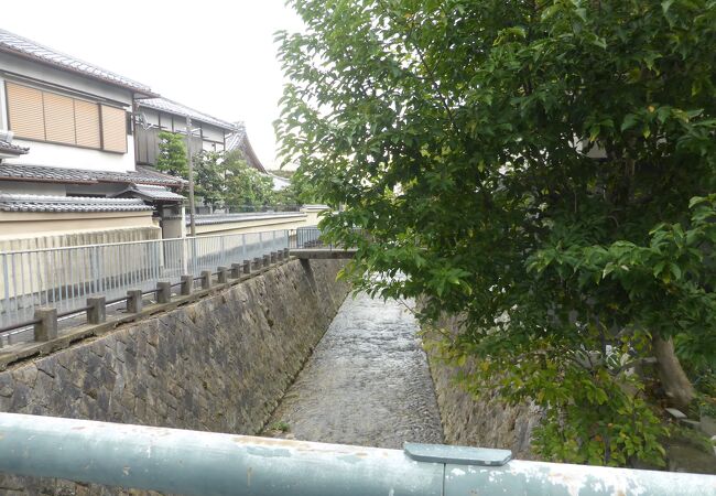 北野天満宮から上流は紙屋川