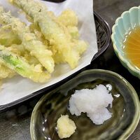 北海道フェア　アスパラ天ぷら