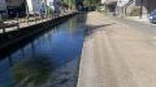 湧水が作る小川、水が澄んでて心が洗われるようだ