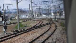 線路上は走りました