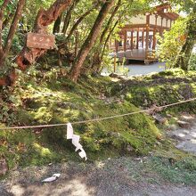 気が集中する神聖な岩上