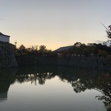 夕焼けのお堀