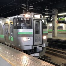 快速エアーポートが札幌駅に到着