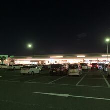 ＳＡの灯が、明石海峡大橋から見えます