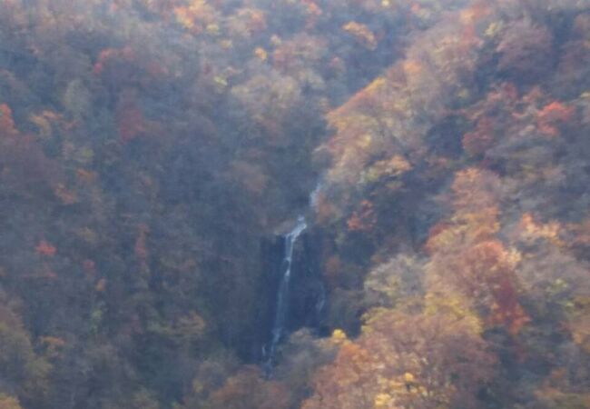 滝見台から水が三段になって落下する様子がよく見えます
