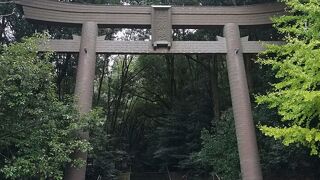 森の奥の神社