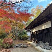 紅葉の季節には庭園がより魅力な春風萬里荘