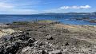 海底火山の名残りがたくさん