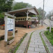 伊香保の階段に向かう分岐点にある小さな公園