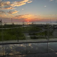 足湯から見る日の出