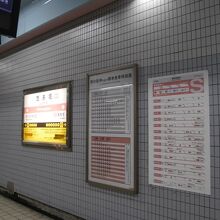 駅ホーム風景。